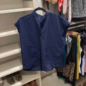 Figs Mandarin Style top a navy SM
